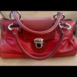 Marc Jacobs Red Leather Satchel-Rare